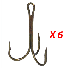 100 Weighted Treble Hooks For Snagging Gator Catfish Ghana